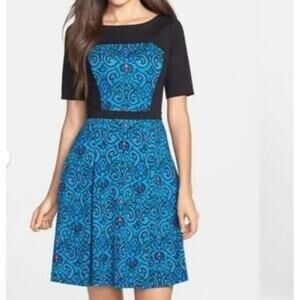 Plenty by Tracey Reese Midi Dress Blue size 4